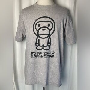 A Bathing Ape Bape Baby Milo Store 2007 ASNKA Gray XL Japan Said Mamma Rare Item